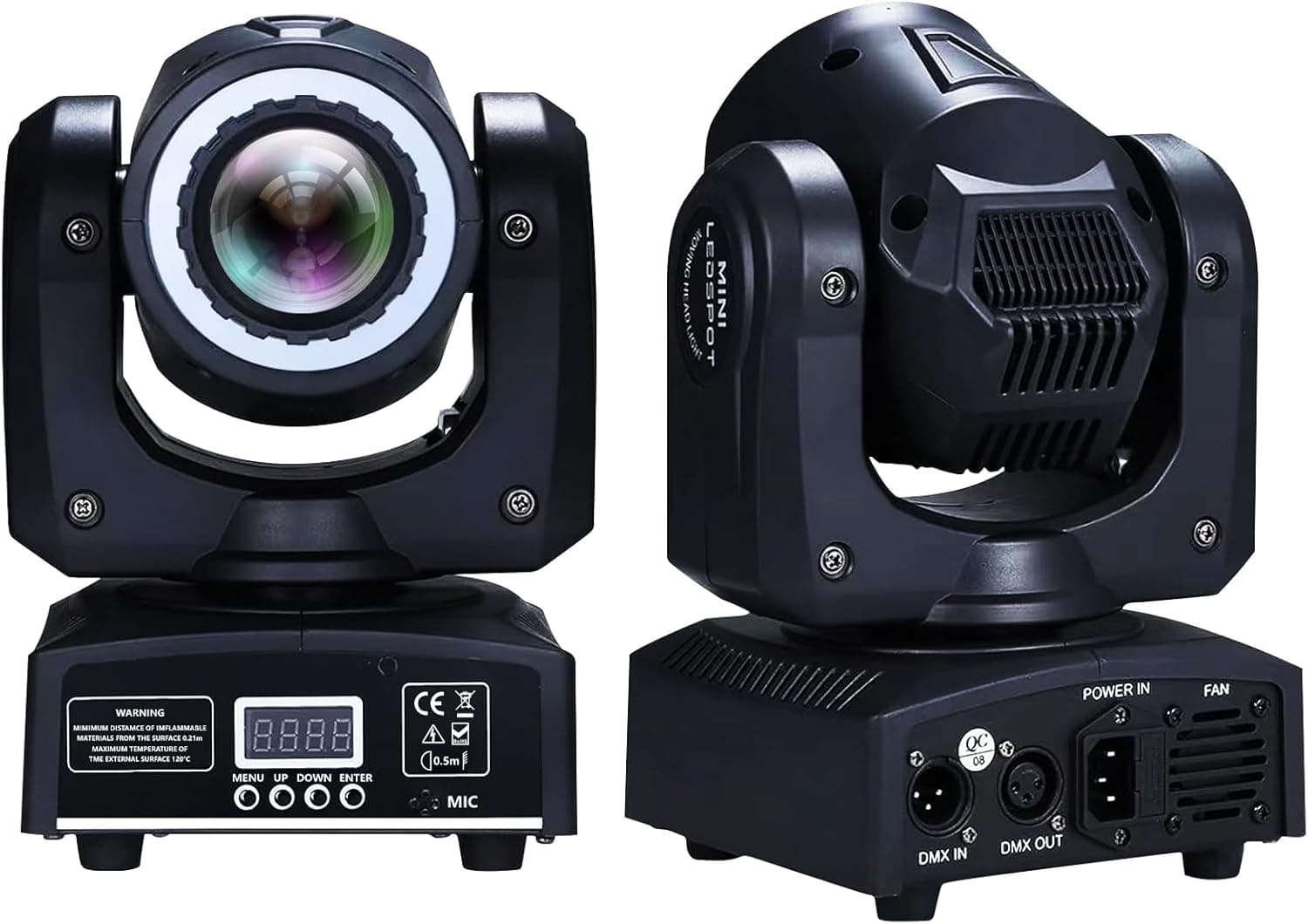 Hombasing 60W LED Moving Head — 8 Gobo RGB DJ Sahne Işığı — görsel 3