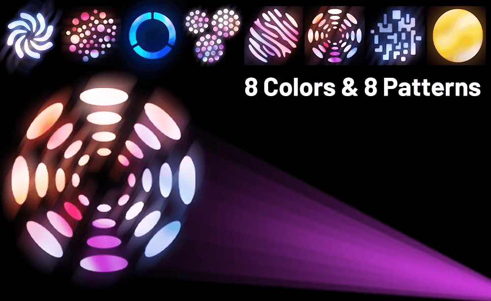 Hombasing 60W LED Moving Head — 8 Gobo RGB DJ Sahne Işığı