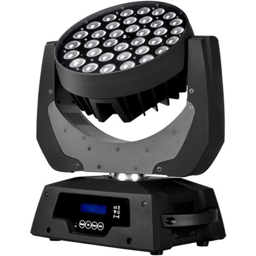 36x10W RGBW 4'ü 1 Arada Zoom Moving Head Wash Sahne Işığı