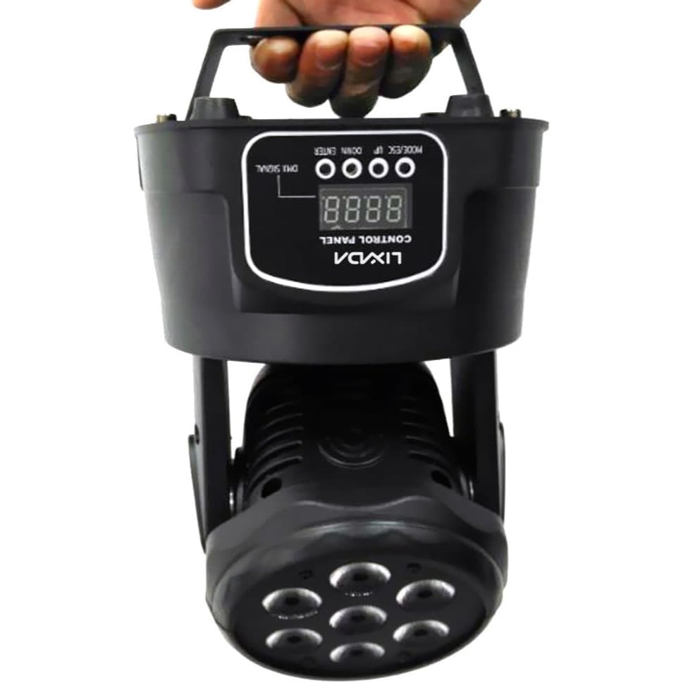 Lixada 7x10W RGBW Mini Moving Head Wash Sahne Işığı — görsel 2